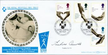 Pauline Quirke signed 50th Anniversary of the NHS Benham FDC Double PM 50th Anniversary The National