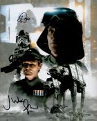 Star Wars Julian Glover and Paul Jerricho signed 10 x 8 inch colour montage photo. Glover played