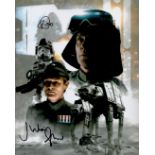 Star Wars Julian Glover and Paul Jerricho signed 10 x 8 inch colour montage photo. Glover played