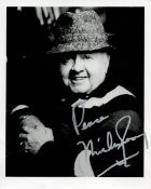 Micky Rooney Signed 10 x 8 inch Black and White Photo. Signed in Silver Ink. Good Condition. All