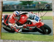 Motor Cycle ace Jamie Whitham signed 12 x 8 inch colour photo. Good Condition. All autographs come