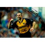 Steve Bull signed Wolverhampton Wanderers 12x8 colour photo. Good Condition. All autographs come