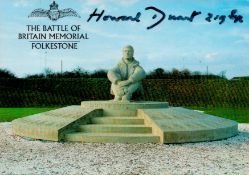 Howard Duart (219th Sqn) Signed The Battle of Britain Memorial 6x4 Colour PostcardAll autographs