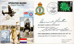 Sqn Ldr Desmond Butters DFC and Wg Cdr B.A. Templeman-Rooke DSO DFC AFC Signed Operation Manna