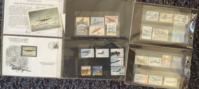 Collection of 33 Mint Stamps Unused All WW2 Related. Some Good Value Within This LotAll autographs