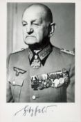 German General Otto Maximilian Hitzfeld Signed 6x4 inch vintage black and white photoAll