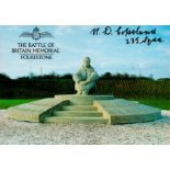 Neil H Berry (25 and 12 Sqn) Signed The Battle of Britain Memorial 6x4 Colour PostcardAll autographs