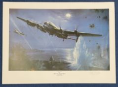 Aviation Artist Melvyn Buckley Signed on His Own Colour Print Titled Dambusters. Signed in Pencil.