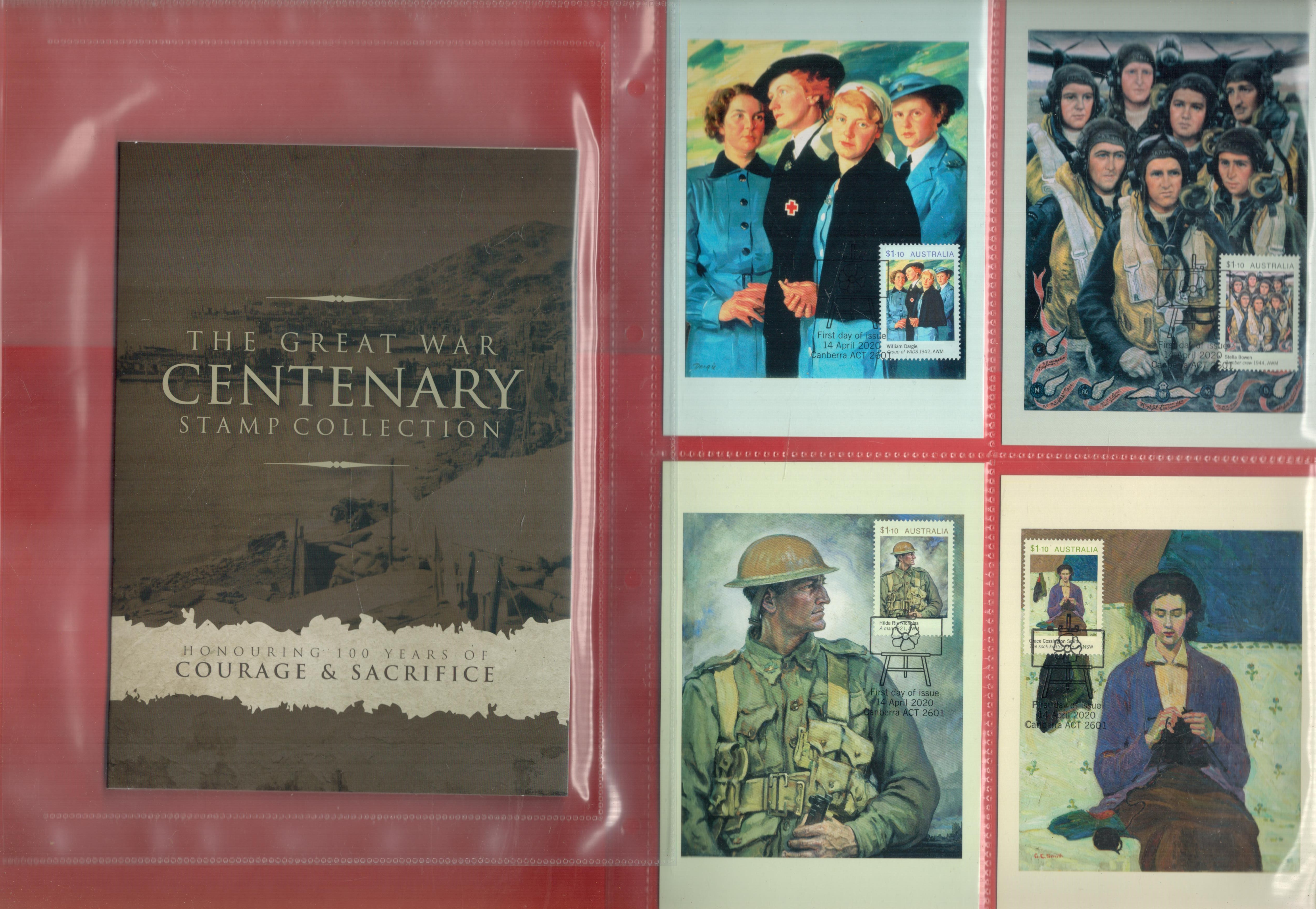 The Great War Anzac Collection of Assorted First Day Covers. Mint stamps. Postcards. Fantastic - Image 3 of 4