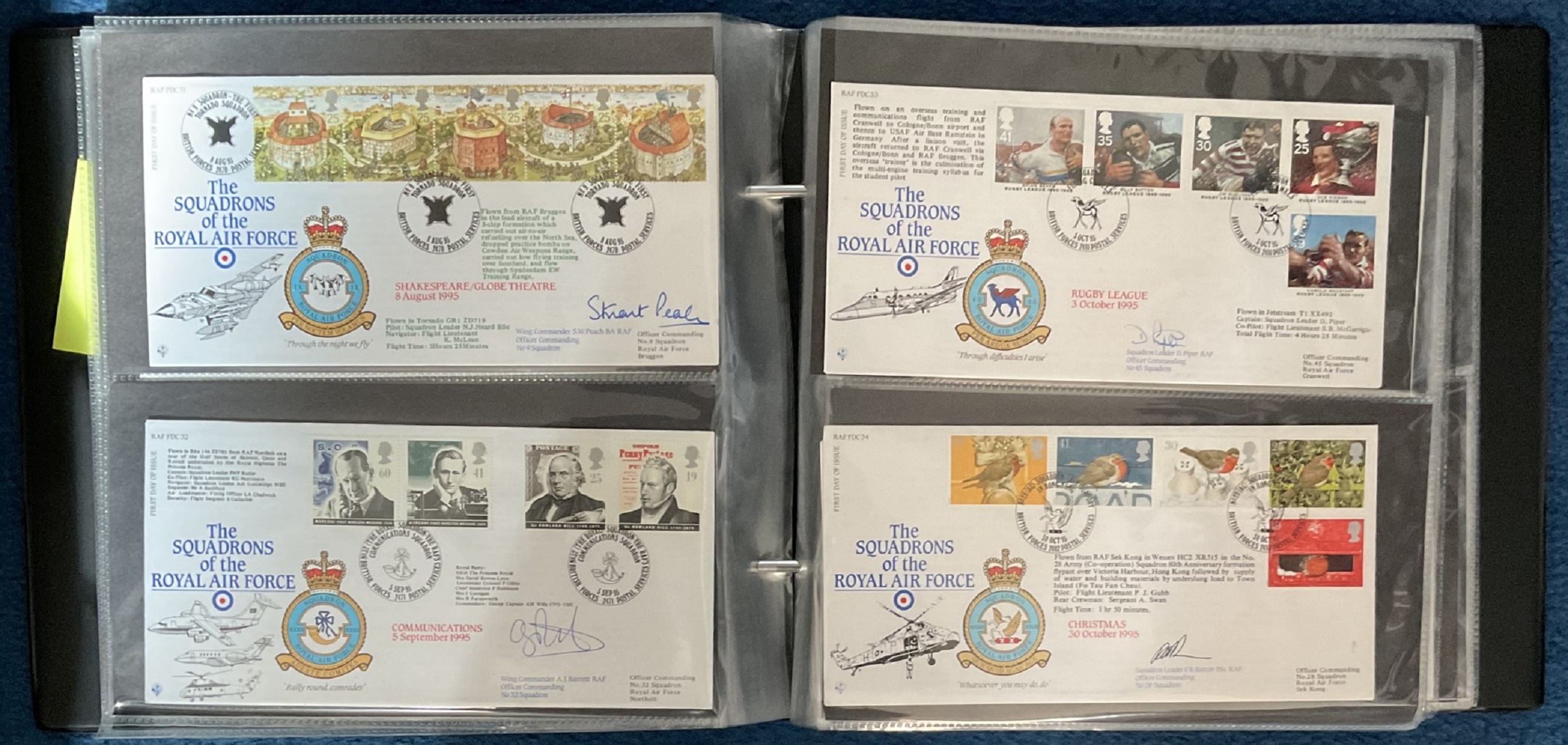 Superb WW2 Collection of 1 to 62 Squadrons of the Royal Air Force Signed Collection. Housed in FDC - Image 2 of 3