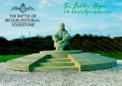 Tom Dalton-Morgan (43rd Sqn) Signed The Battle of Britain Memorial 6x4 Colour PostcardAll autographs