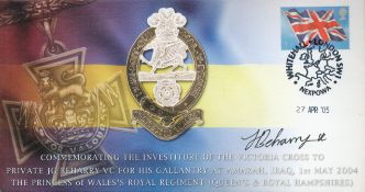 Johnson Beharry VC Signed Commemorative FDC Commemorating Johnson Beharry VC. British Stamp with