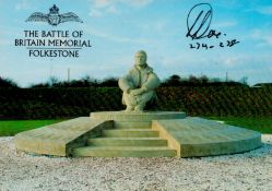 Bob Doe (234th Sqn) Signed The Battle of Britain Memorial 6x4 Colour PostcardAll autographs come