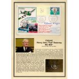 Colonel Henry John 'Tod' Sweeney Signed FDC Operation Overlord. Datestamp 15 Jun 1974All