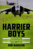 9 Signed 1st Edition Hardback by Bob Marston Titled Harrier Boys Volume 1. Signatures on title