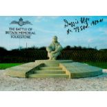 Duggie Clift (79 Sqn) Signed The Battle of Britain Memorial 6x4 Colour PostcardAll autographs come