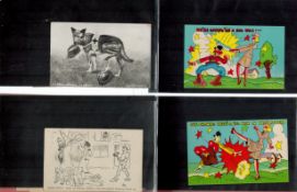 40 Plus WW2 Related Postcards. Some Colour, Some Black and White. Some Humorous and Funny. Some in