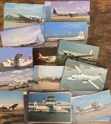 Collection of approx 50 Colour Aviation Postcards showing Different Aircrafts. Some Commercial