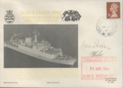 WW2 signed Navy cover for Navy Days 1993 at Devon Port Naval Base. Postmark 28th August 1993. Signed