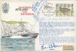 WW2 Grp Cptn LR Flower, Flt Lt Ludwik Martel, Sqn Ldr H Pinfold and Sgt Ralph Wolton Signed The