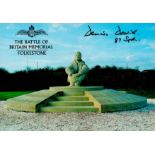 Dennis David (87th Sqn) Signed The Battle of Britain Memorial 6x4 Colour PostcardAll autographs come