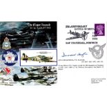 WW2 AVM Desmond Hughes Signed The Major Assault 24-26 Aug 1940 FDC. British Stamp with 11 Sept