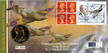 Commemorating the Centenary of the Birth of RJ Mitchell Royal Mint Coin Cover. No 32138. British