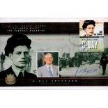 D-Day Veteran Paddy Byrne Signed D-Day FDC. The Gambia Stamp and PostmarkAll autographs come with