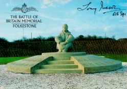Tony Iveson (616 Sqn) Signed The Battle of Britain Memorial 6x4 Colour PostcardAll autographs come