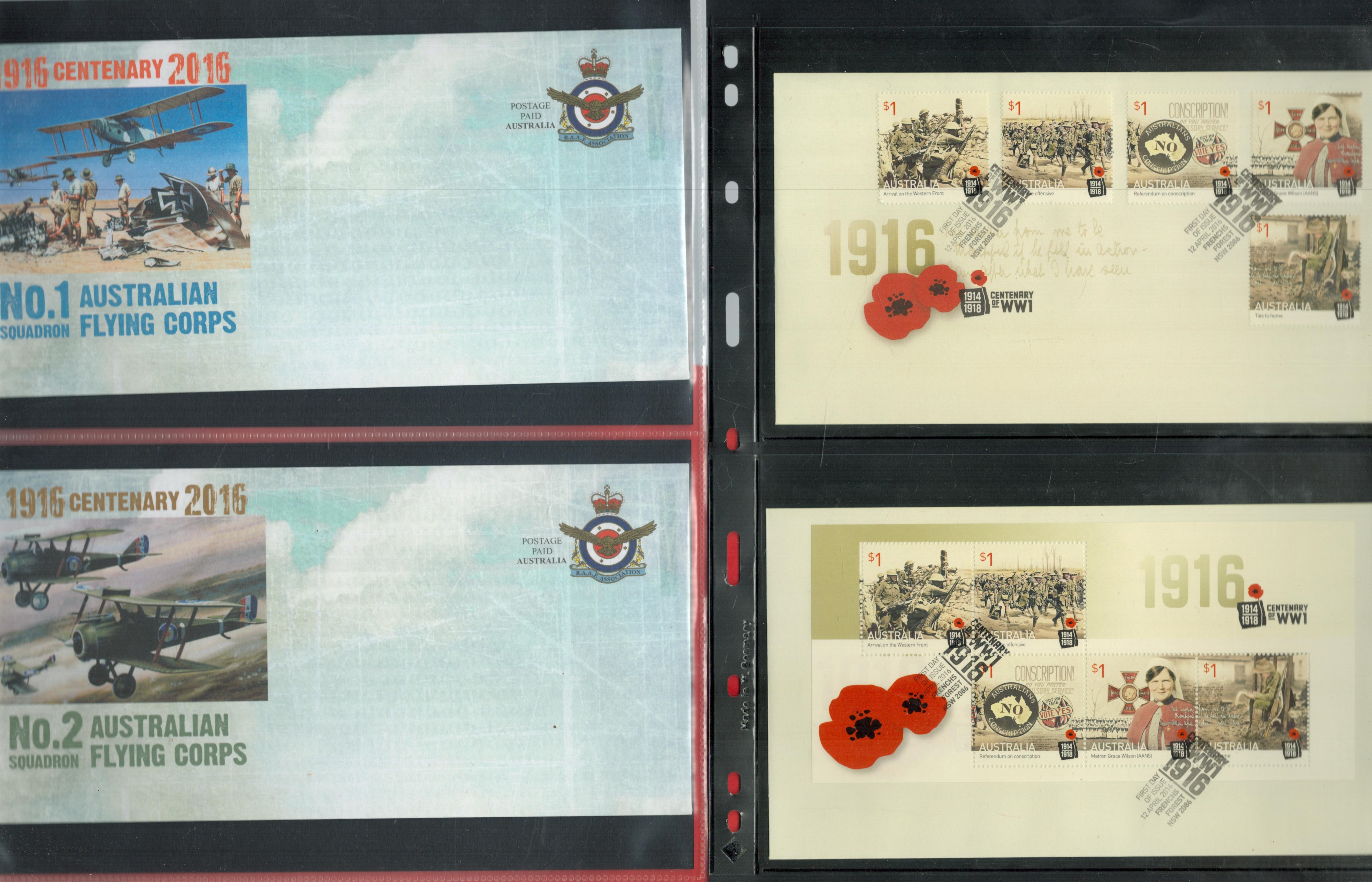 The Great War Anzac Collection of Assorted First Day Covers. Mint stamps. Postcards. Fantastic - Image 2 of 4