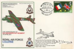 WW2 RAF BP Young Signed 50th Anniversary of No2 Squadron RAF Regiment 7th April 1972 FDCAll