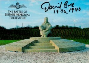David Cork (19th Sqn) Signed The Battle of Britain Memorial 6x4 Colour PostcardAll autographs come