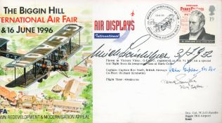 Ulrich Steinhilper Signed The Biggin Hill International Air Fair First Day Cover. British stamp with