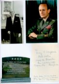 US Army General Alfred M Guenther Signed Small Letter. Signed February 22nd 1970 in Washington DC.