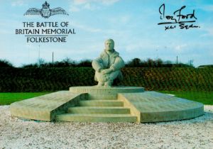 Ron Ford Signed The Battle of Britain Memorial 6x4 Colour PostcardAll autographs come with a