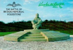 Ken Mackenzie (506th Sqn) Signed The Battle of Britain Memorial 6x4 Colour PostcardAll autographs