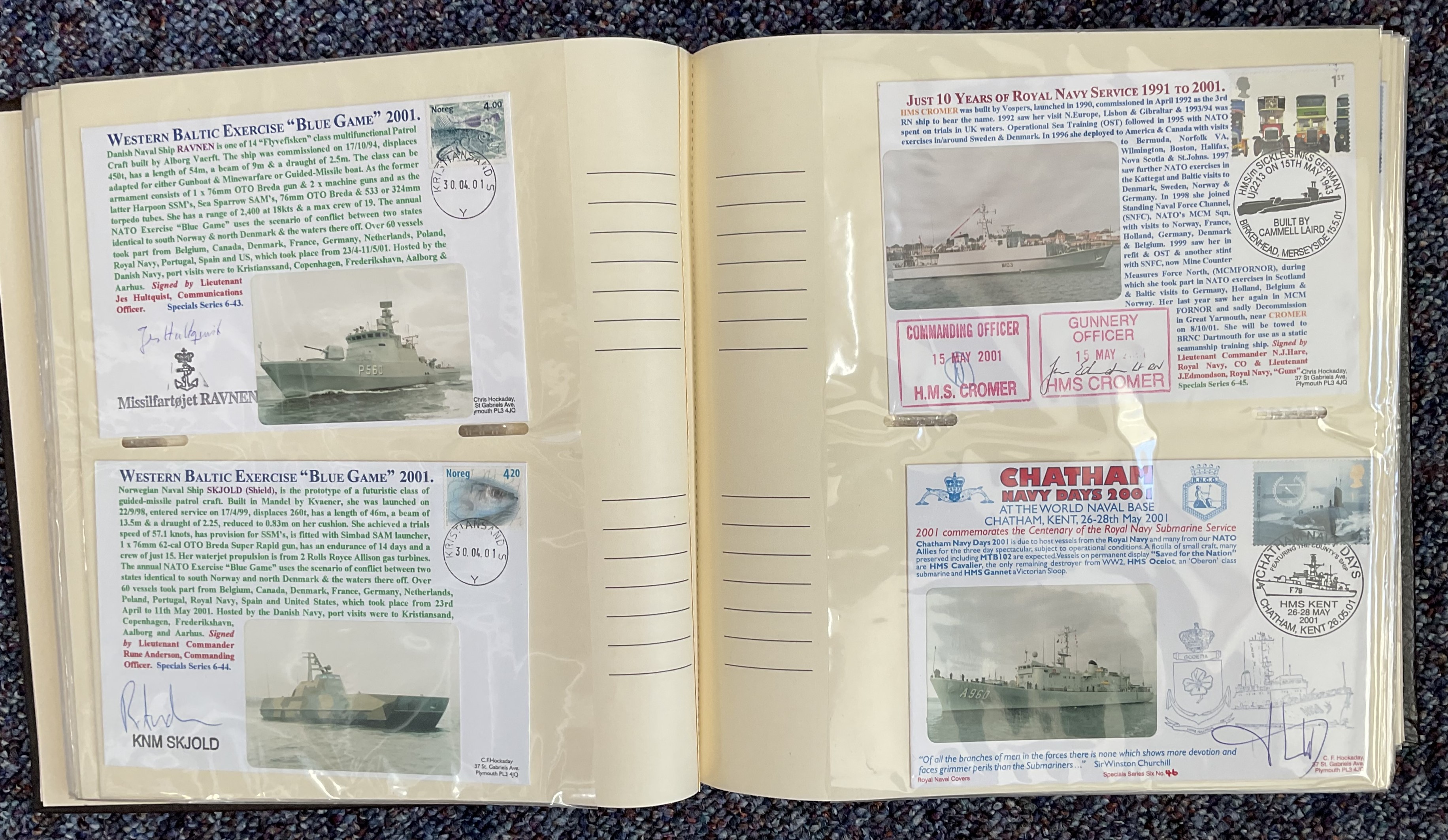 Amazing Naval Signed Collection of 117 Signed Naval First Day Covers. Housed in a Lovely - Image 4 of 7