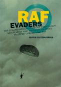 WW2 13 Signed RAF Evaders Hardback Book by Oliver Clutton Brock. Signed on a Bookplate Includes