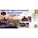 Gunner Trooper Joe Etkins Signed Battle of St Aignan de Cramesnill Operation Totalise 8th August