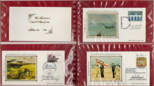 40th Anniversary of the Liberation of Europe Collection of 20 Benhams Silk Cachet FDC, 19 are