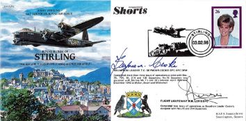 WW2 Sqn Ldr TC Seymour Cooke and Flt Lt RW Lewis Signed Royal Burgh of Stirling FDC. 351 of 500.