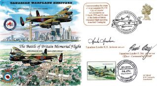 WW2 Sqn Ldr KR Jackson and Sqn Ldr Paul Day Signed Battle of Britain Memorial Flight FDC. 26 of 100.