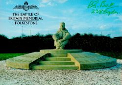 L.G. Batt (238 Sqn) Signed The Battle of Britain Memorial 6x4 Colour PostcardAll autographs come