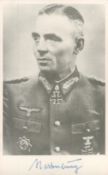 German General Carl Rodenburg Signed 5x3 inch approx black and white photoAll autographs come with a