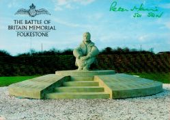 Peter Hairs (501 Sqn) Signed The Battle of Britain Memorial 6x4 Colour PostcardAll autographs come