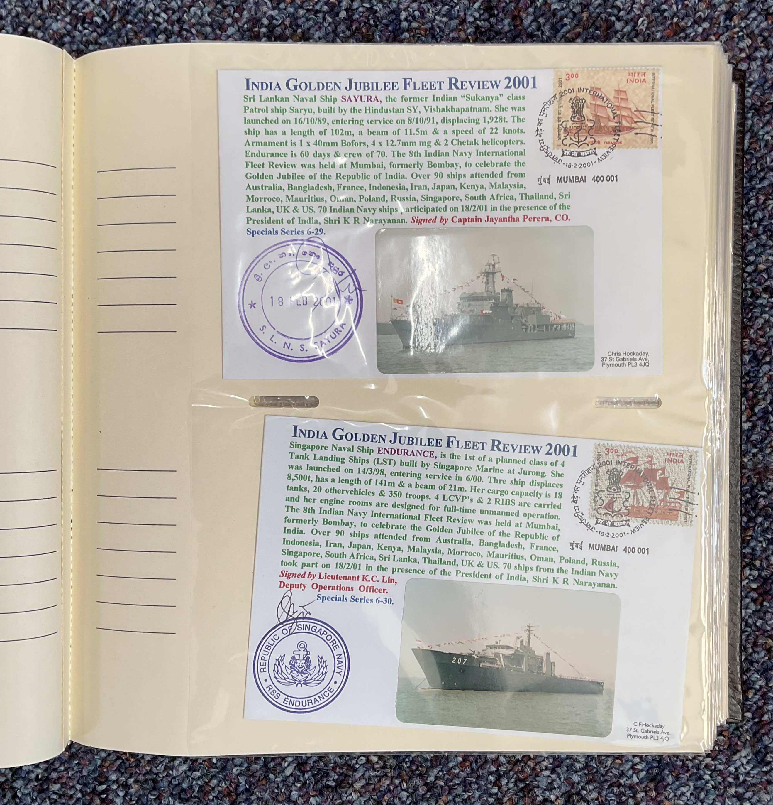 Amazing Naval Signed Collection of 117 Signed Naval First Day Covers. Housed in a Lovely - Image 2 of 7