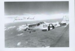WW2 Captain James N Brink (USAF) Signed 7x5 Black and White PhotoAll autographs come with a