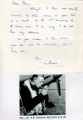 Squadron Leader Ted Sismore Signed Small Letter, UndatedAll autographs come with a Certificate of