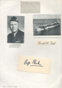 George W Bush (WW2 Naval Pilot) and Gerald R Ford Signed Signature PiecesAll autographs come with