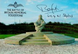 Cyril Bamberger Signed The Battle of Britain Memorial 6x4 Colour PostcardAll autographs come with